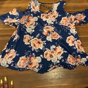 Women’s floral dress up blouse